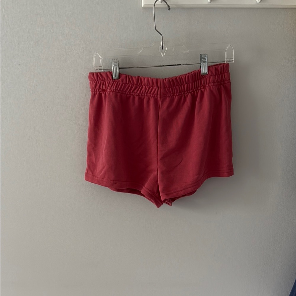 Women's Red Casual Shorts